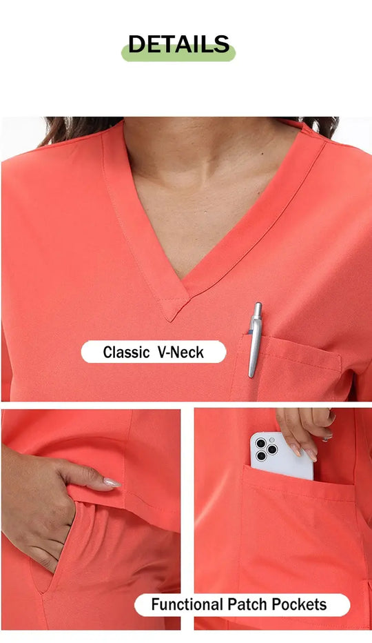2025 new v-neck nursing scrubs, jogging pants, surgical scrubs sets, dentist nursing scrubs, hospital scrubs, hospital scrubs S21 MedSurgery Store For Digital Health