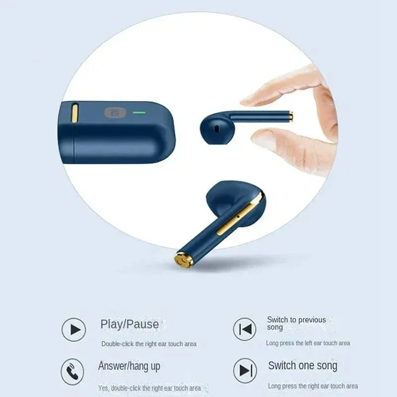 XIAOMI J18 True Wireless Headset Noise Cancelling Headphones HiFI Stereo Set with Microphone In-Ear Headphones TWS Waterproof Headphones MedSurgery Store For Digital Health