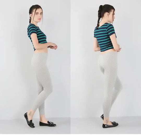 Women's bamboo fiber stretch leggings, nine point pants, casual, plus size, spring, summer and fall, new from 2024 DSers Fulfillment