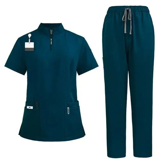 Surgical scrubs for doctor and nurse, scrub set for women, Beauty salon workwear, clinical gown, scrub pants, nursing tunic suit for Spa CJdropshipping