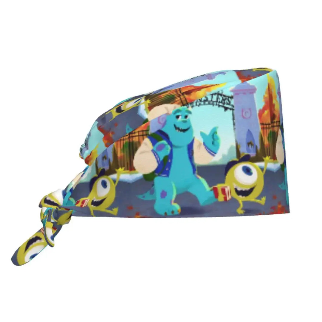 Customized adjustable work cap with Monsters University cartoon, surgical cap for men and women, surgical cap for nursing, doctor and surgeon MedSurgery Store For Digital Health