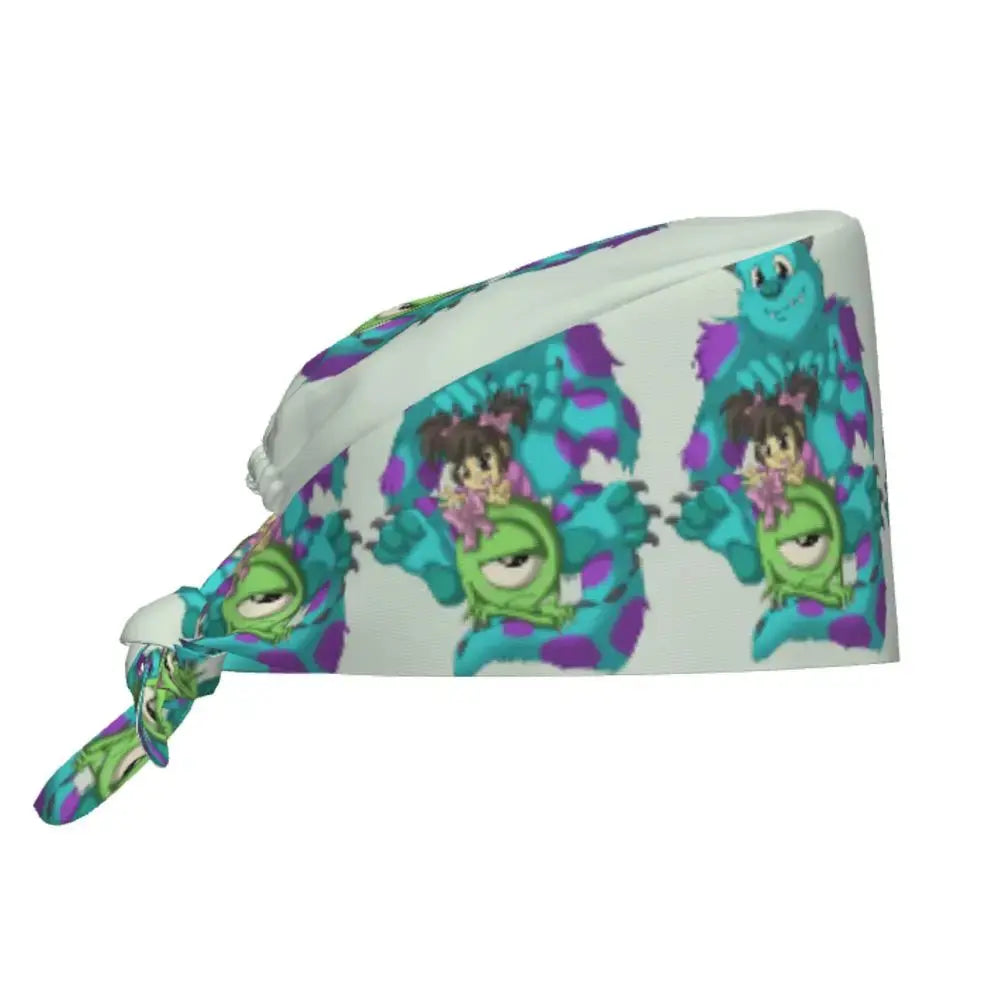 Customized adjustable work cap with Monsters University cartoon, surgical cap for men and women, surgical cap for nursing, doctor and surgeon MedSurgery Store For Digital Health