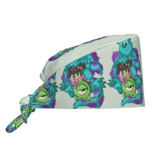 Customized adjustable work cap with Monsters University cartoon, surgical cap for men and women, surgical cap for nursing, doctor and surgeon MedSurgery Store For Digital Health