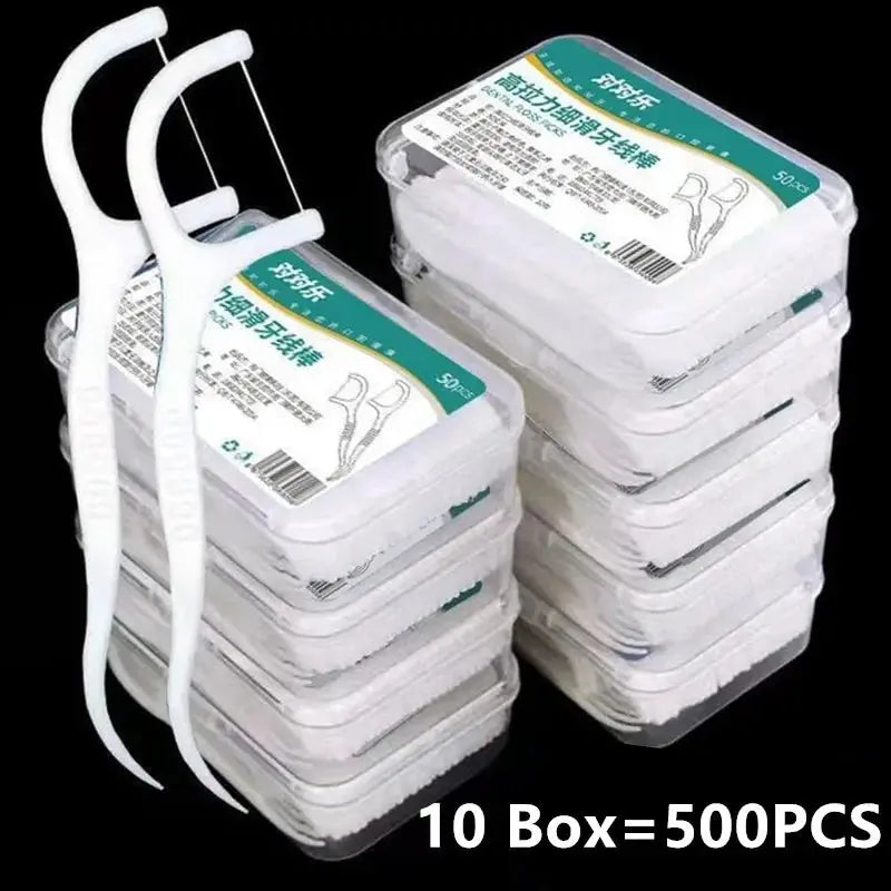 1/2/5/10 portable disposable dental floss box, plastic toothpick, high tension dental floss stick, dental floss box Oral Care MedSurgery Store For Digital Health