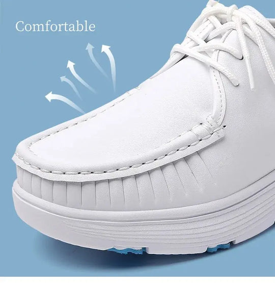 STRONGSHEN, white platform shoes, women's nursing shoes, light and comfortable casual work shoes, women's fashion slip-on shoes MedSurgery Store For Digital Health