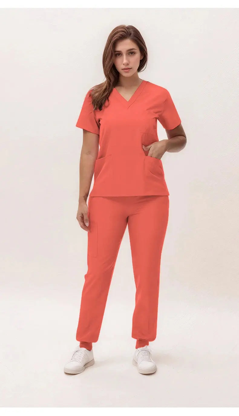 2025 new v-neck nursing scrubs, jogging pants, surgical scrubs sets, dentist nursing scrubs, hospital scrubs, hospital scrubs S21 MedSurgery Store For Digital Health