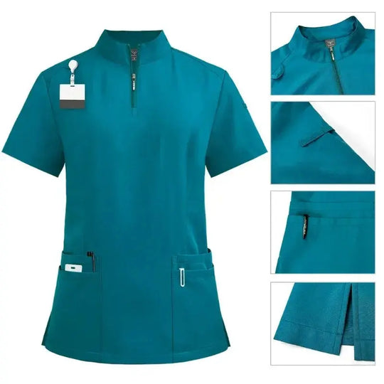 Surgical scrubs for doctor and nurse, scrub set for women, Beauty salon workwear, clinical gown, scrub pants, nursing tunic suit for Spa CJdropshipping