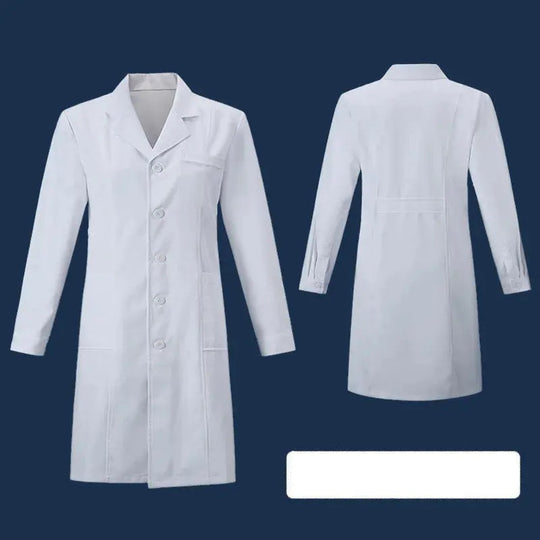 White coat, Experimental clothing for college students, men's and women's long sleeve medical clothing, chemistry and medicine short sleeve MedSurgery Store For Digital Health