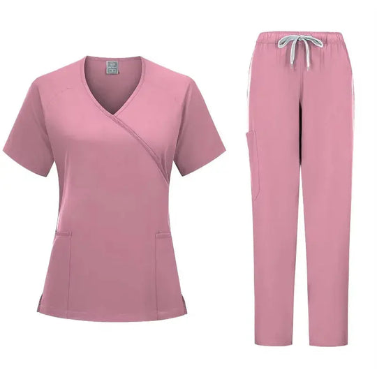 New medical scrubs set, doctor uniform, scrubs, surgery coveralls, beauty salon workwear, dentistry workwear set CJdropshipping.