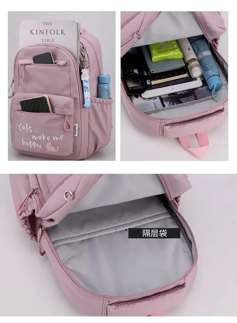 Girls school backpack, children's backpack, boy, teenager, primary class school backpack, women's backpack, teenage backpack kit MedSurgery Store For Digital Health