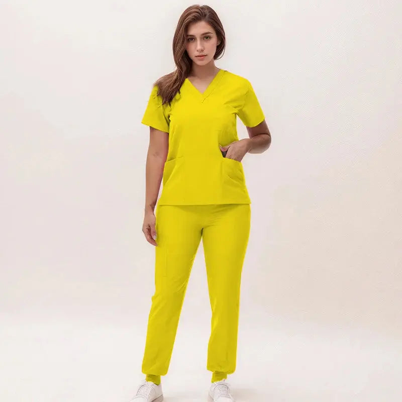 2025 new v-neck nursing scrubs, jogging pants, surgical scrubs sets, dentist nursing scrubs, hospital scrubs, hospital scrubs S21 MedSurgery Store For Digital Health