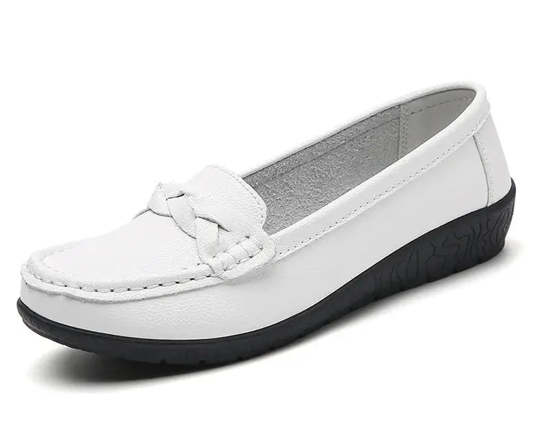 Women's Shoes 2025, New Soft Leather Flat Shoes, Women's Loafers, Casual Flat Shoes, Women's Shoes, White Shoes for Women MedSurgery Store For Digital Health