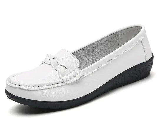 Women's Shoes 2025, New Soft Leather Flat Shoes, Women's Loafers, Casual Flat Shoes, Women's Shoes, White Shoes for Women MedSurgery Store For Digital Health