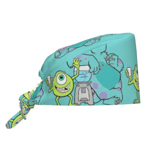 Customized adjustable work cap with Monsters University cartoon, surgical cap for men and women, surgical cap for nursing, doctor and surgeon MedSurgery Store For Digital Health