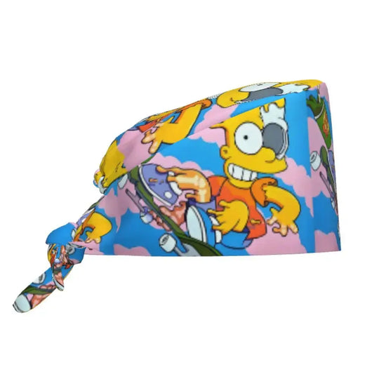 Personalized adjustable work cap with brain explosion, Simpsons surgical cap, surgical cap for nursing, doctor, surgeon, for Chef MedSurgery Store For Digital Health