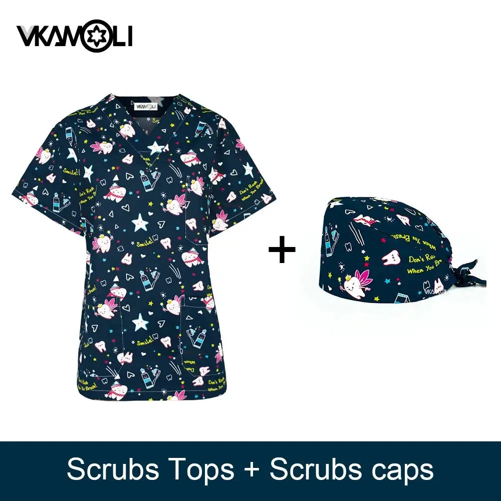 Spa uniform for pet clinic, women's workwear, medical suit, exfoliating tops, exfoliating shirt CJdropshipping