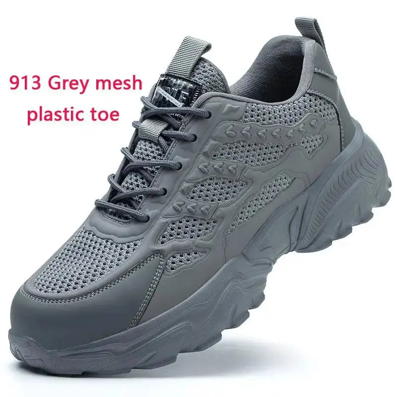 White safety shoes for men and women, shockproof, anti-puncture, anti-puncture, insulation, 6kv, wear-resistant, black, white, breathable, lightweight MedSurgery Store For Digital Health