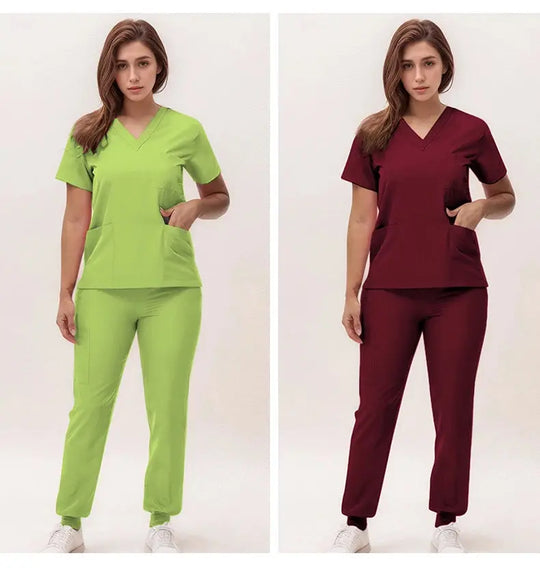 2025 new v-neck nursing scrubs, jogging pants, surgical scrubs sets, dentist nursing scrubs, hospital scrubs, hospital scrubs S21 MedSurgery Store For Digital Health