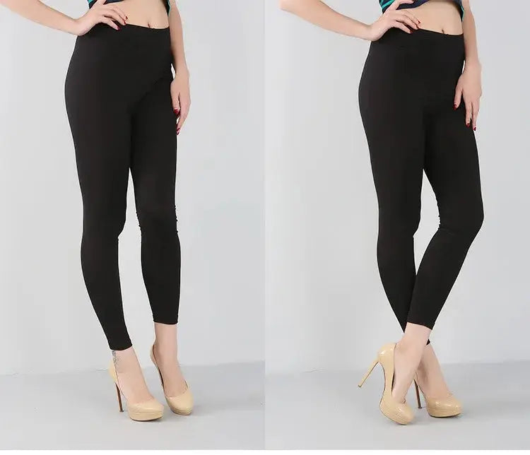 Women's bamboo fiber stretch leggings, nine point pants, casual, plus size, spring, summer and fall, new from 2024 DSers Fulfillment