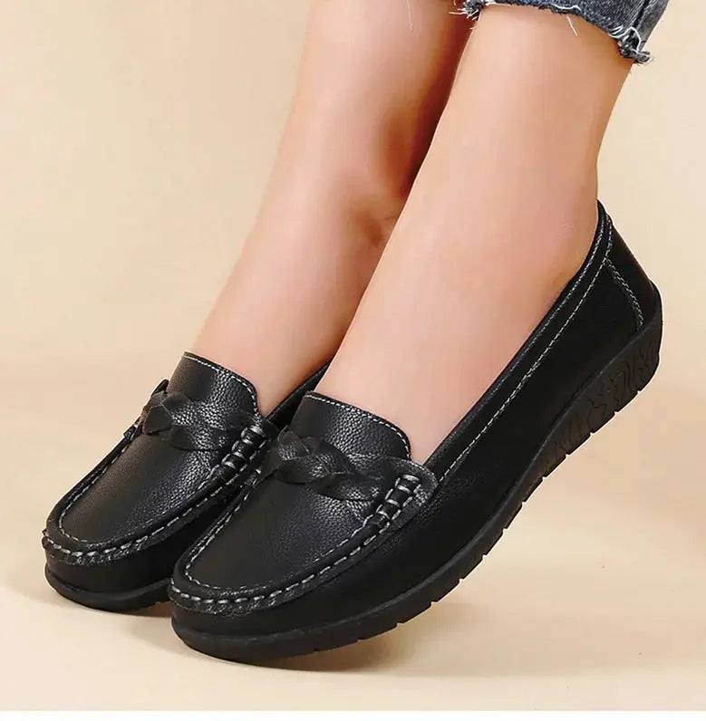 Women's Shoes 2025, New Soft Leather Flat Shoes, Women's Loafers, Casual Flat Shoes, Women's Shoes, White Shoes for Women MedSurgery Store For Digital Health