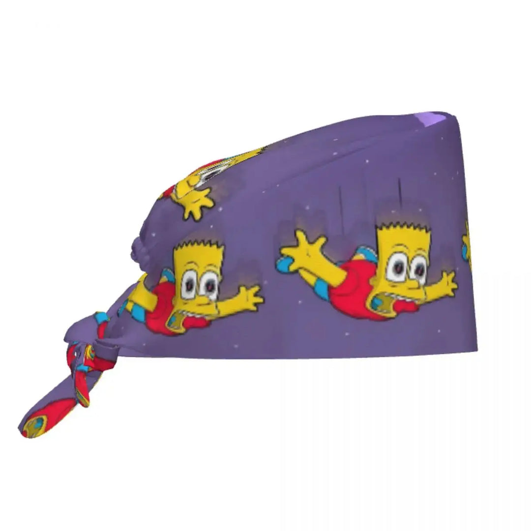 Customized The Simpsons Cartoon Cartoon Medical Staff Scrubs Hat Men Women Doctor Nursing Surgical Scrub Caps MedSurgery Store For Digital Health