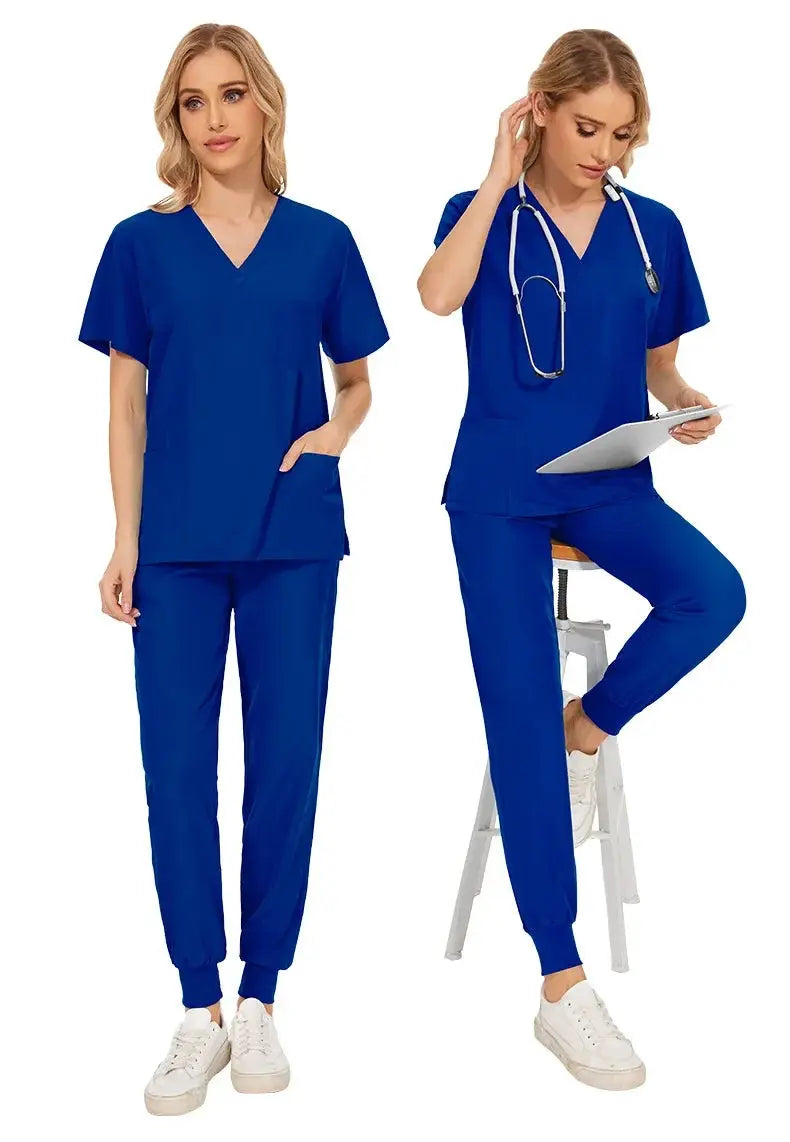 Women's tight fitting medical uniform, gown sets, nursing accessories, hospital surgery gowns, Dental clinic, beauty salon, CJdropshipping workwear.