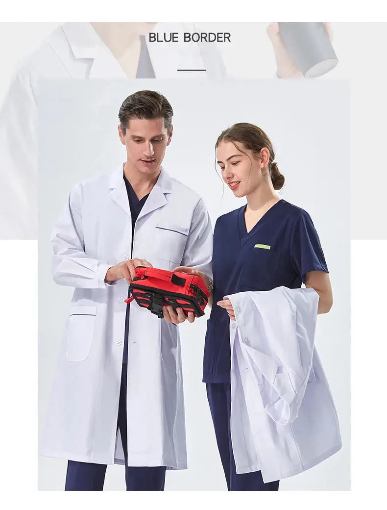 Cheap white lab coat for women, men, students, chemistry, healthcare professional, nurse, long sleeve, doctor's lab coat XK002 MedSurgery Store For Digital Health