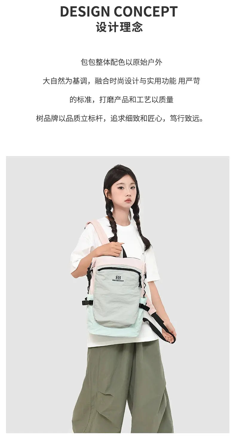 Outdoor double shoulder backpack for women, large capacity. It is portable and suitable for commuting, traveling. It is a cas MedSurgery Store For Digital Health