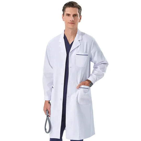 Cheap white lab coat for women, men, students, chemistry, healthcare professional, nurse, long sleeve, doctor's lab coat XK002 MedSurgery Store For Digital Health