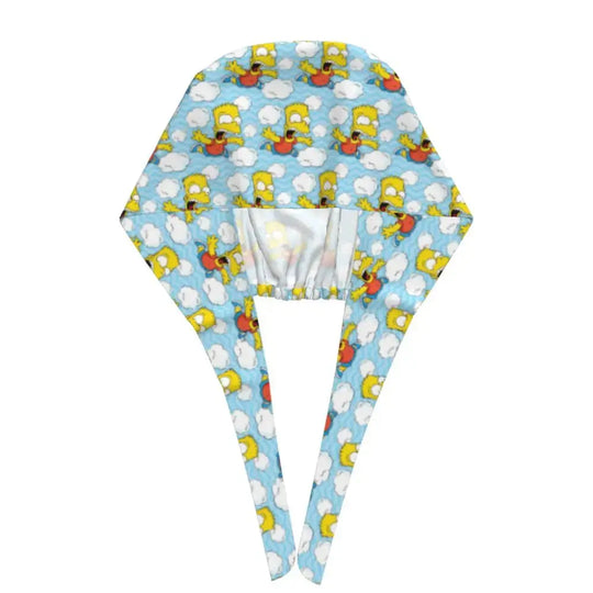Customized The Simpsons Cartoon Cartoon Medical Staff Scrubs Hat Men Women Doctor Nursing Surgical Scrub Caps MedSurgery Store For Digital Health