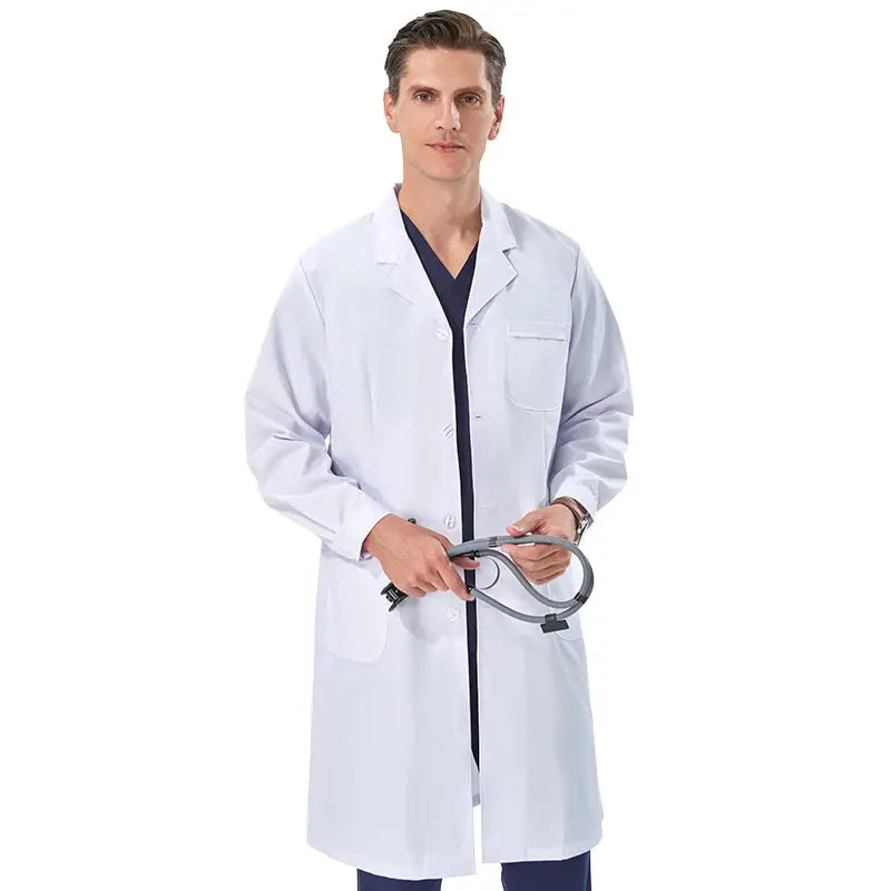 Cheap white lab coat for women, men, students, chemistry, healthcare professional, nurse, long sleeve, doctor's lab coat XK002 MedSurgery Store For Digital Health