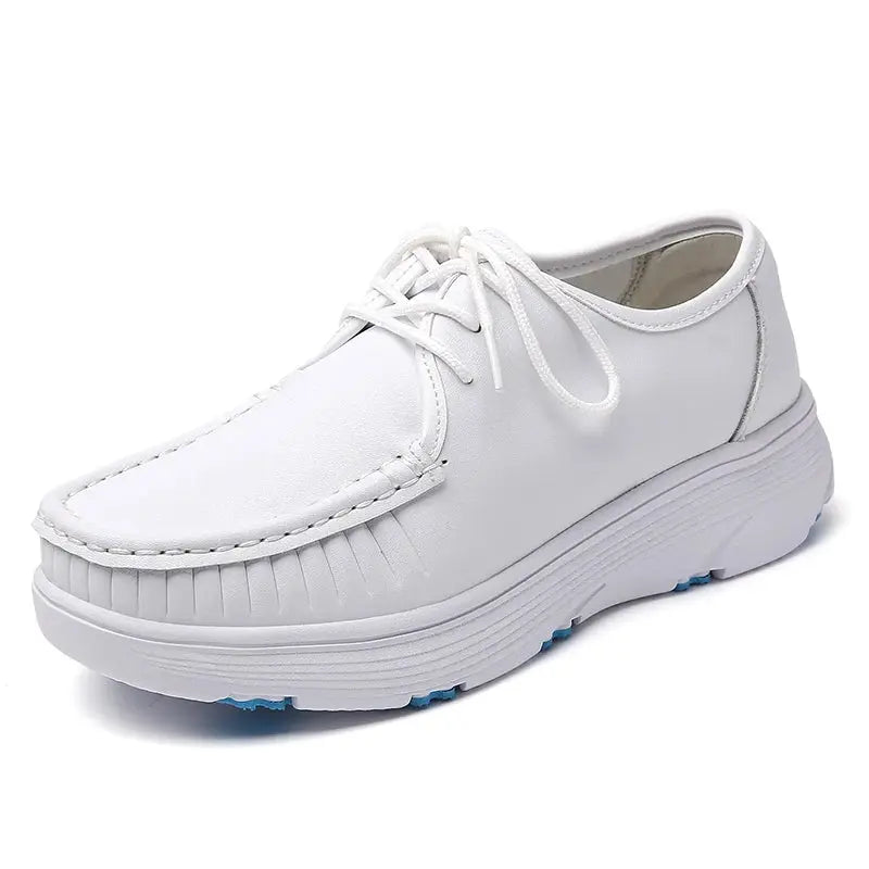 STRONGSHEN, white platform shoes, women's nursing shoes, light and comfortable casual work shoes, women's fashion slip-on shoes MedSurgery Store For Digital Health