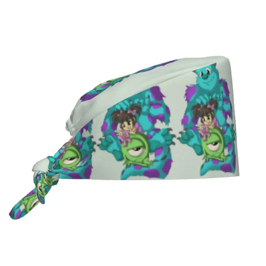Customized adjustable work cap with Monsters University cartoon, surgical cap for men and women, surgical cap for nursing, doctor and surgeon MedSurgery Store For Digital Health