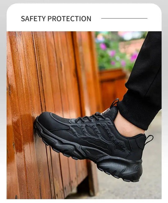White safety shoes for men and women, shockproof, anti-puncture, anti-puncture, insulation, 6kv, wear-resistant, black, white, breathable, lightweight MedSurgery Store For Digital Health