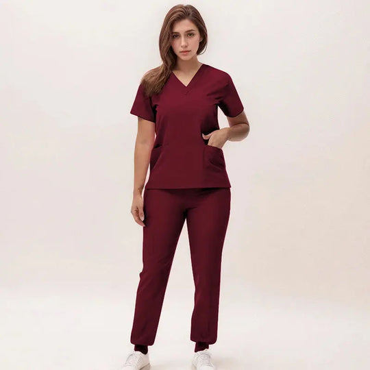 2025 new v-neck nursing scrubs, jogging pants, surgical scrubs sets, dentist nursing scrubs, hospital scrubs, hospital scrubs S21 MedSurgery Store For Digital Health