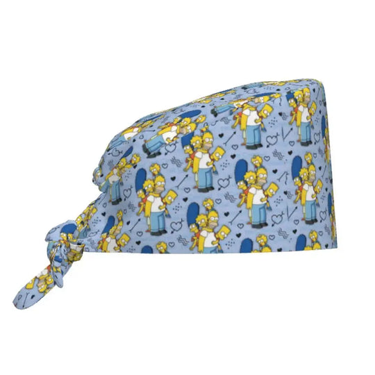 Personalized adjustable work cap with brain explosion, Simpsons surgical cap, surgical cap for nursing, doctor, surgeon, for Chef MedSurgery Store For Digital Health