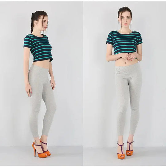 Women's bamboo fiber stretch leggings, nine point pants, casual, plus size, spring, summer and fall, new from 2024 DSers Fulfillment