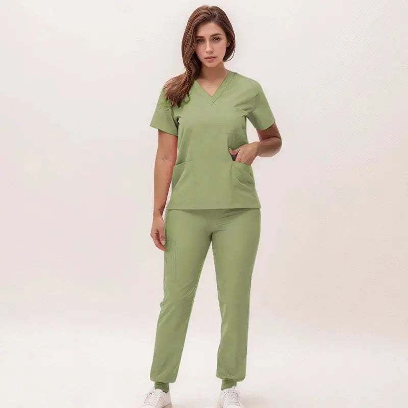 2025 new v-neck nursing scrubs, jogging pants, surgical scrubs sets, dentist nursing scrubs, hospital scrubs, hospital scrubs S21 MedSurgery Store For Digital Health