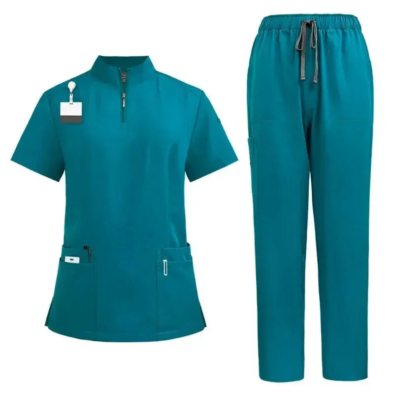 Surgical scrubs for doctor and nurse, scrub set for women, Beauty salon workwear, clinical gown, scrub pants, nursing tunic suit for Spa CJdropshipping