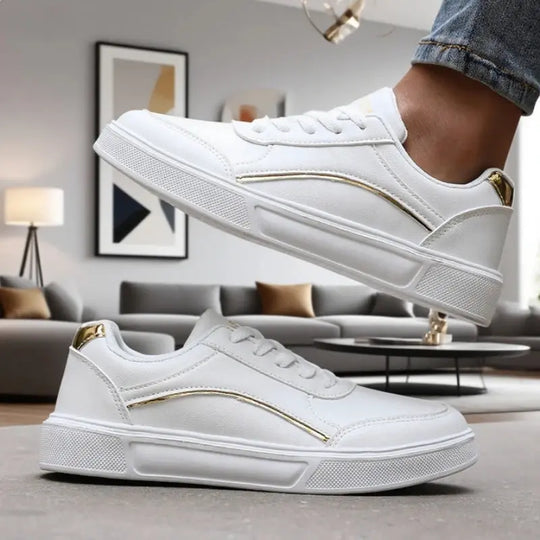 Stylish white low top sneakers for women, lightweight, breathable, fashionable, practical, casual, fashionable aesthetic running shoes MedSurgery Store For Digital Health