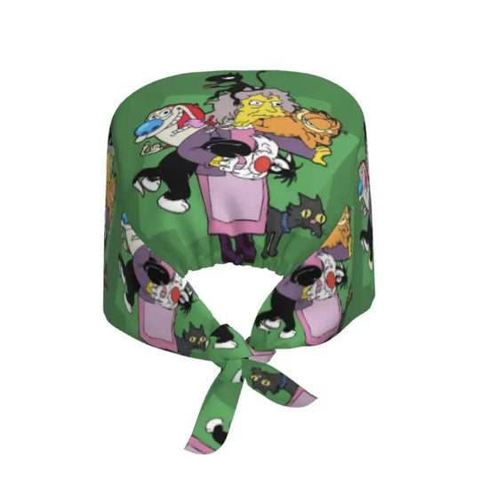 Customized The Simpsons Cartoon Cartoon Medical Staff Scrubs Hat Men Women Doctor Nursing Surgical Scrub Caps MedSurgery Store For Digital Health