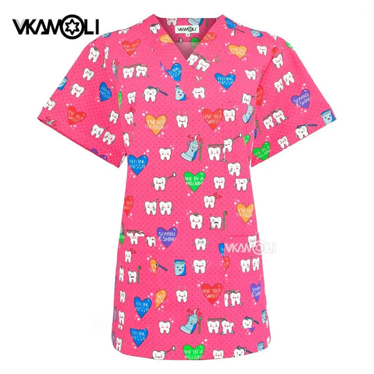Spa uniform for pet clinic, women's workwear, medical suit, exfoliating tops, exfoliating shirt CJdropshipping