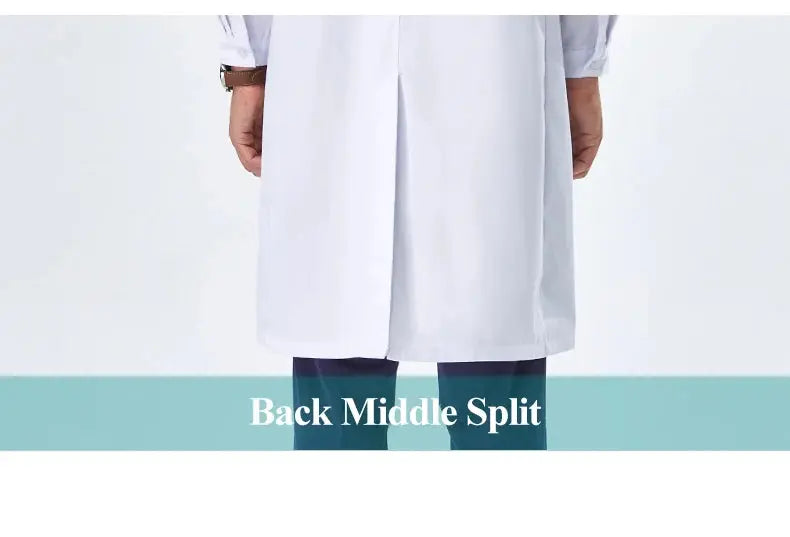 Cheap white lab coat for women, men, students, chemistry, healthcare professional, nurse, long sleeve, doctor's lab coat XK002 MedSurgery Store For Digital Health