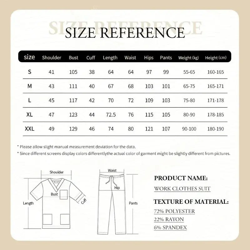 Women's tight fitting medical uniform, gown sets, nursing accessories, hospital surgery gowns, Dental clinic, beauty salon, CJdropshipping workwear.