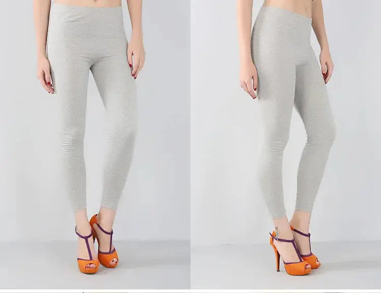 Women's bamboo fiber stretch leggings, nine point pants, casual, plus size, spring, summer and fall, new from 2024 DSers Fulfillment