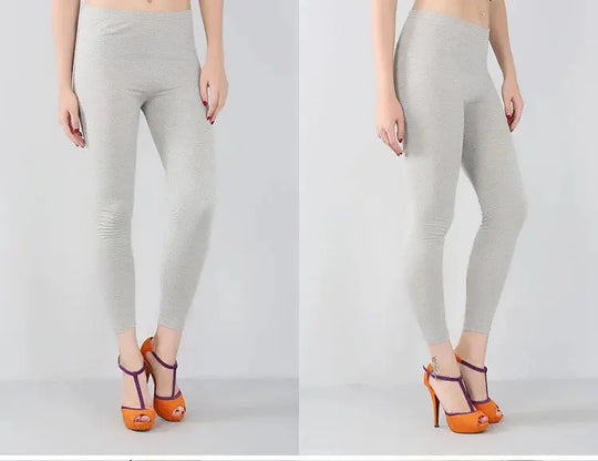 Women's bamboo fiber stretch leggings, nine point pants, casual, plus size, spring, summer and fall, new from 2024 DSers Fulfillment