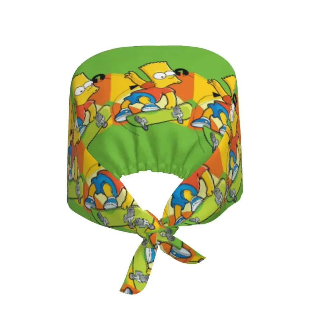 Customized The Simpsons Cartoon Cartoon Medical Staff Scrubs Hat Men Women Doctor Nursing Surgical Scrub Caps MedSurgery Store For Digital Health