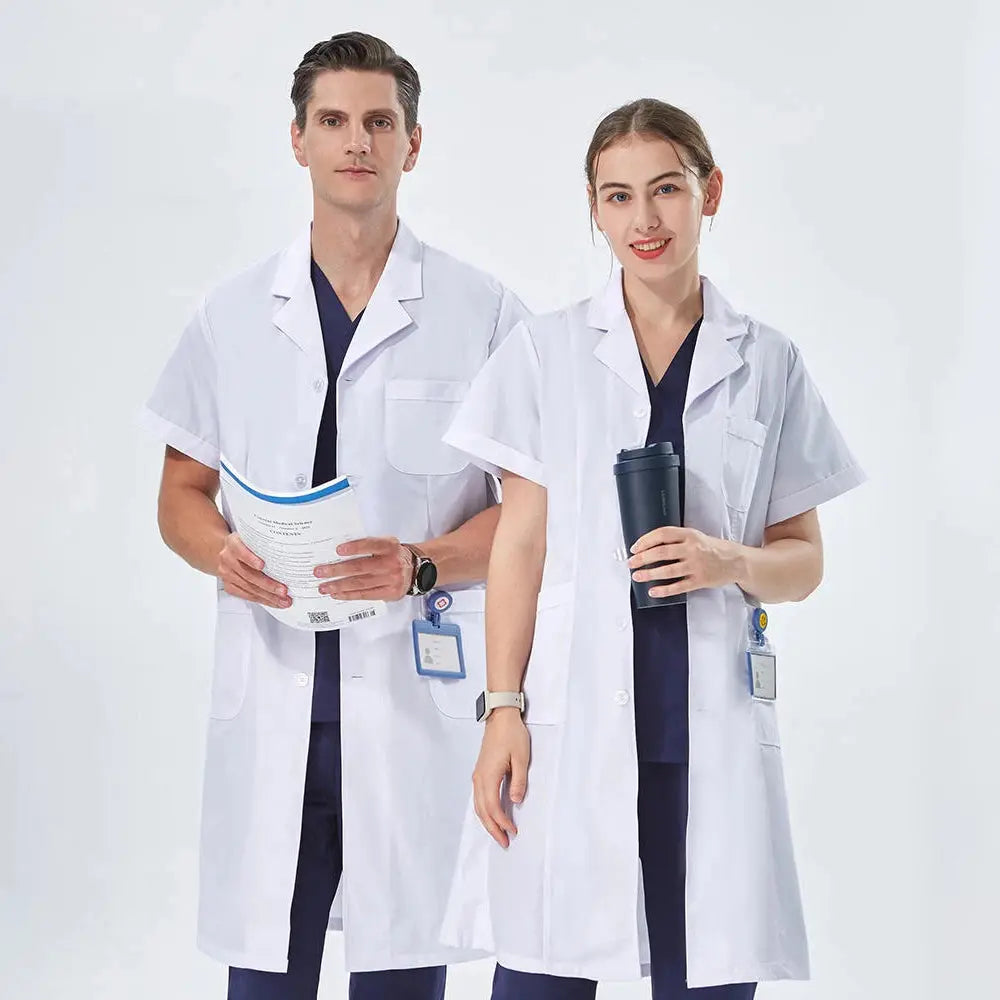 Cheap white lab coat for women, men, students, chemistry, healthcare professional, nurse, long sleeve, doctor's lab coat XK002 MedSurgery Store For Digital Health