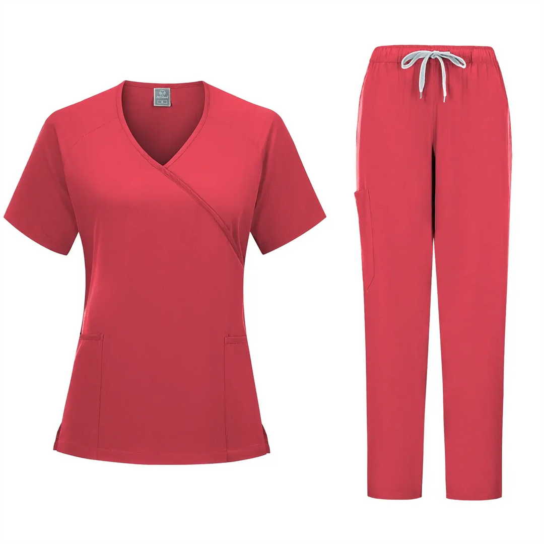 New medical scrubs set, doctor uniform, scrubs, surgery coveralls, beauty salon workwear, dentistry workwear set CJdropshipping.