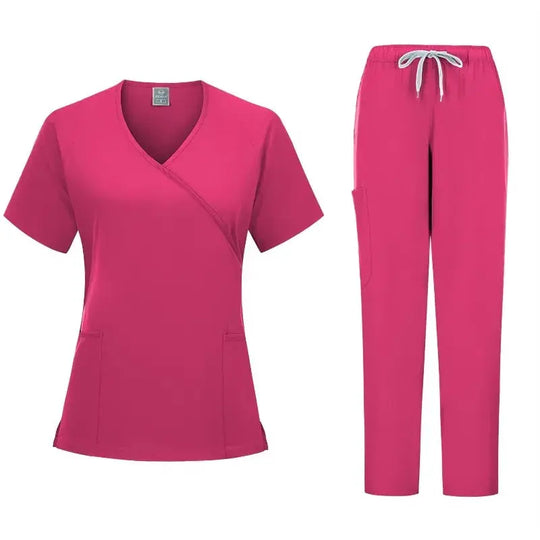 New medical scrubs set, doctor uniform, scrubs, surgery coveralls, beauty salon workwear, dentistry workwear set CJdropshipping.
